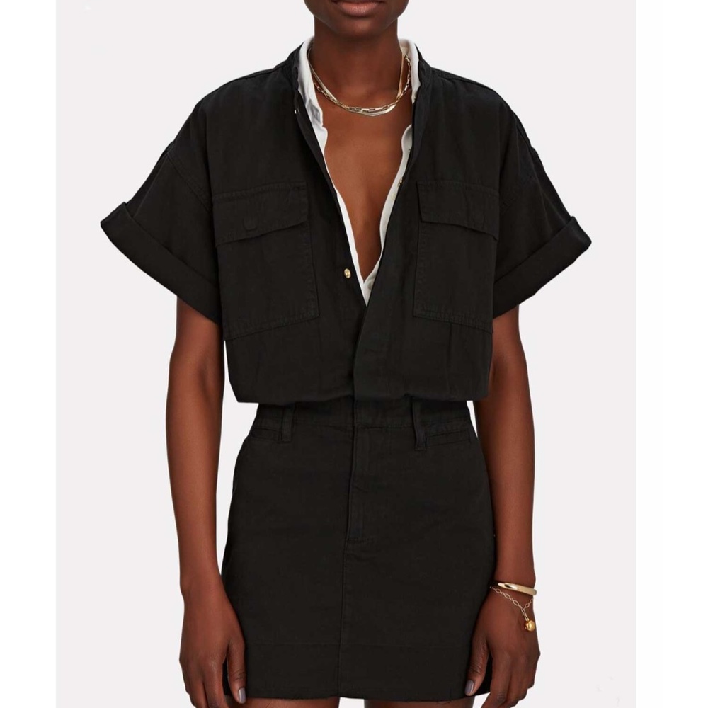 NWOT FRAME Le Tomboy Twill Mini Dress